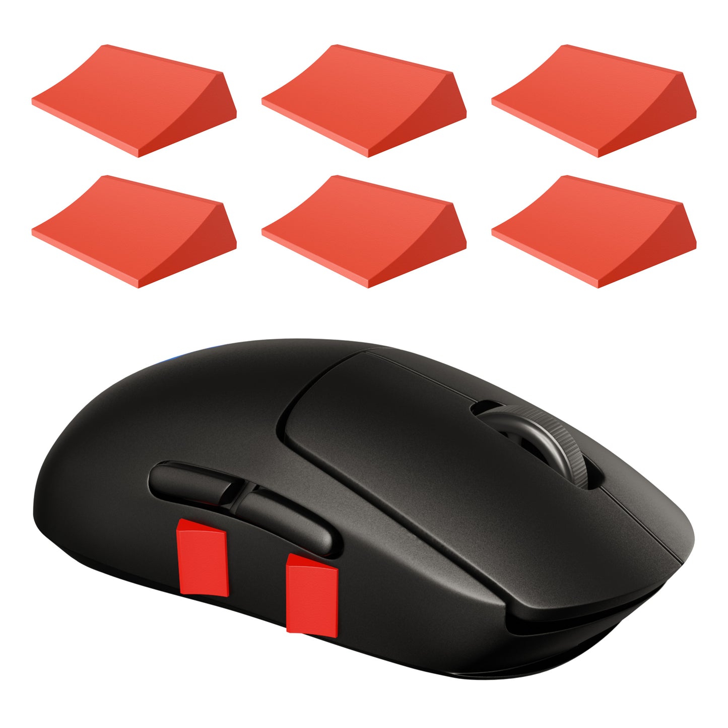 red ergonomic mouse grips